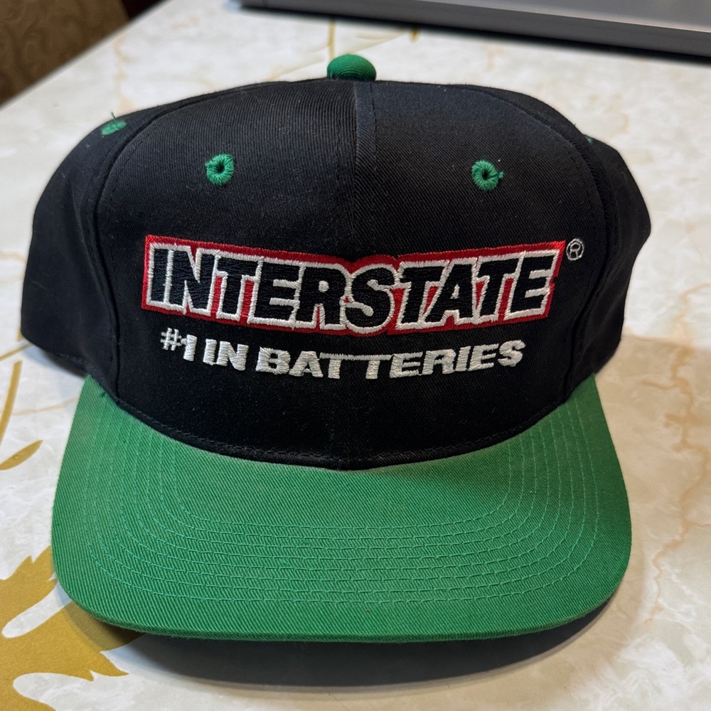 Interstate Batteries Black and Green Cap
